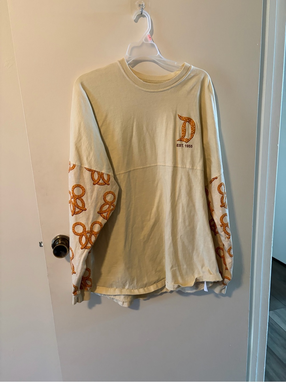 Disney Cream Graphic Pullover with Subtle Logo Print